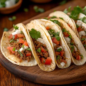 Flavorful Beef Tacos with Cilantro and Tomato