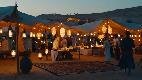 Evening Gathering in the Desert