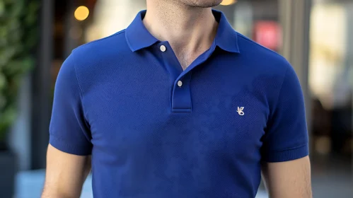 Men's Blue Polo Shirt Fashion