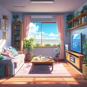 Coastal Anime Style Interior