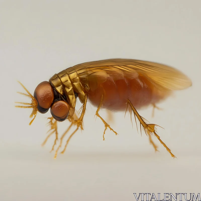 Intricate Macro Shot of Insect Features AI Image