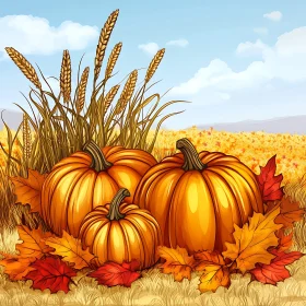 Seasonal Harvest: Pumpkins and Autumnal Colors