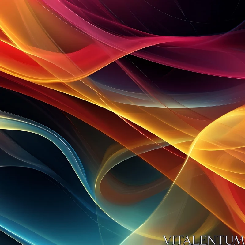 Swirling Colors Abstract Design AI Image