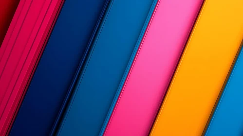 Abstract Colorful Stripes Composition