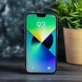 Vibrant Mobile Phone with Colorful Screen