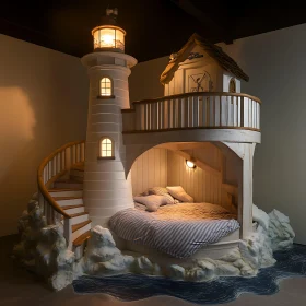 Whimsical Lighthouse Bed Design