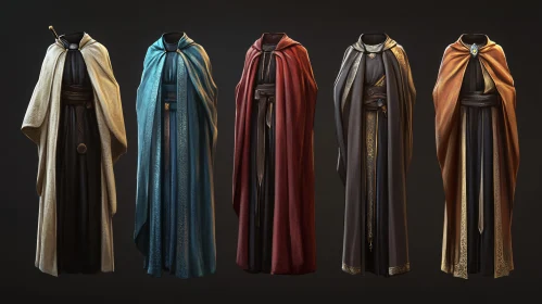 Medieval Cloaks and Robes Assortment