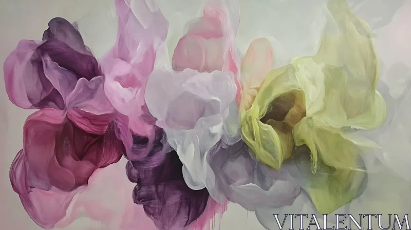 AI ART Fluid Forms in Pastel Colors