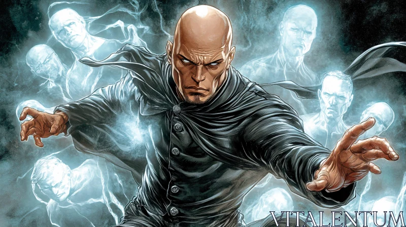 AI ART Lex Luthor Telekinetic Comic Art