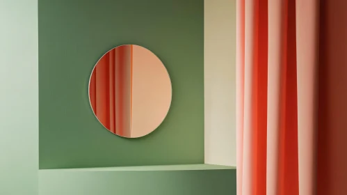 Minimalist Shapes and Round Mirror