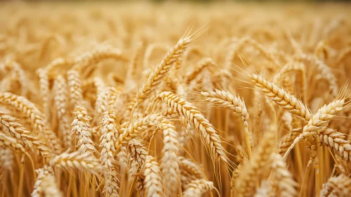 Ripe Wheat Field in Golden Light