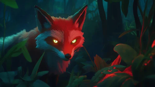 Red Fox in the Woods