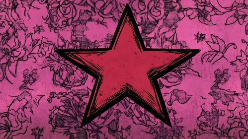 Floral Star Art Piece