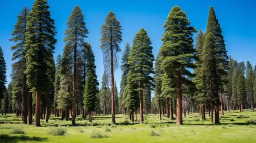 Captivating Pine Trees in the Grass | Precisionist Style | National Geographic