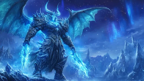 Icy Demon Warrior with Swords