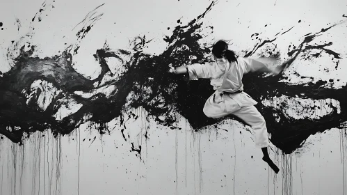 Monochrome Karate Art