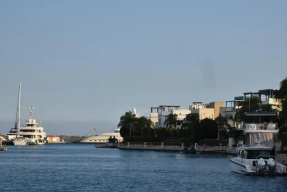 Modern Marina with Opulent Yachts