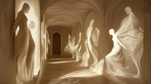 Hallway of Ethereal Figures