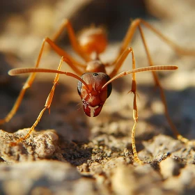 Close-Up Macro Image of an Ant