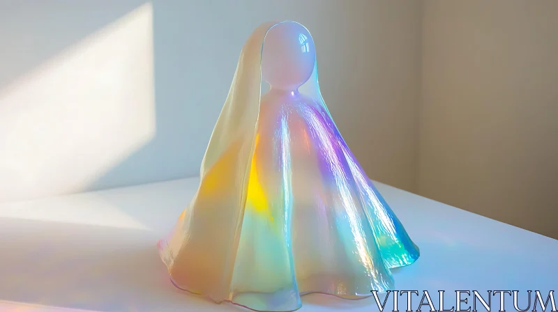 Rainbow Glass Figure - Art Object AI Image