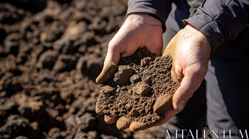 Handful of Fertile Soil AI Image