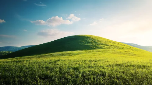 Lush Green Hill Landscape