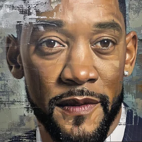 Realistic Will Smith Painting