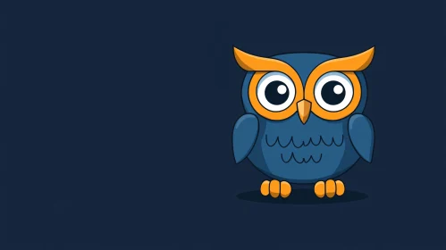 Adorable Owl Cartoon Illustration