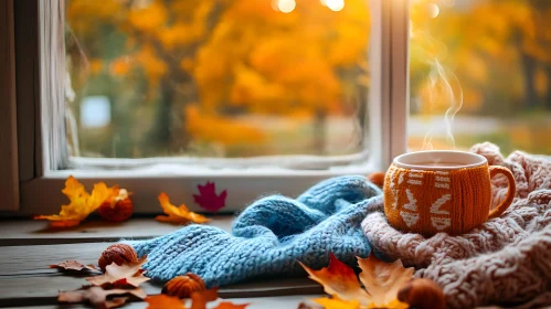 Cozy Autumn Morning with Tea