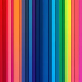 Rainbow Vertical Lines Abstract Art