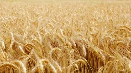 Ripe Wheat Grain Field