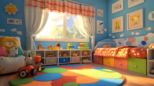 Bright and Cheerful Children's Playroom