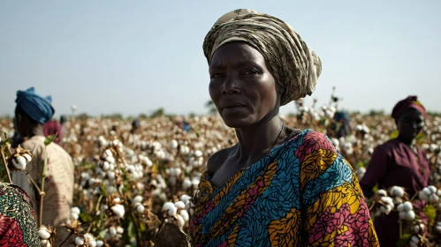 African Cotton Harvest