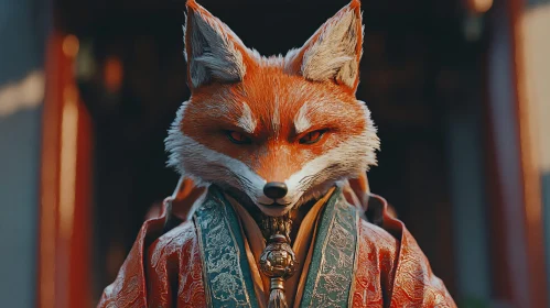 Anthropomorphic Fox Character