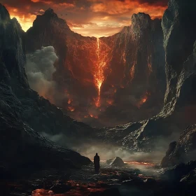 Lava Chasm Silhouette