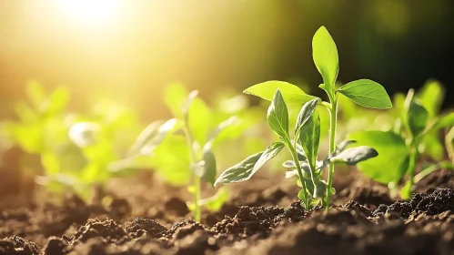 Seedling Growth: A Study in Green and Light