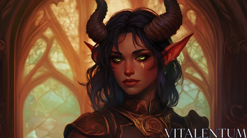 AI ART Fantasy Art of a Demon Character