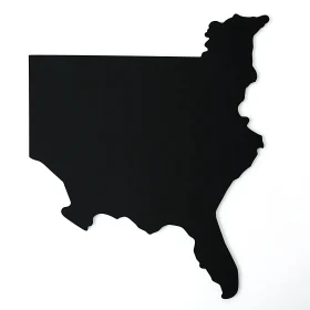 Minimalist USA Map Outline