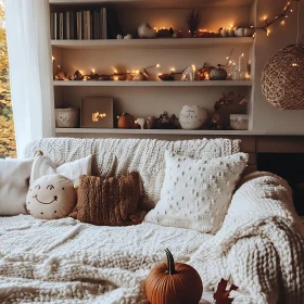 Autumnal Home Interior with Soft Textures