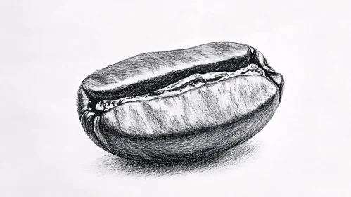 Monochrome Coffee Bean Art