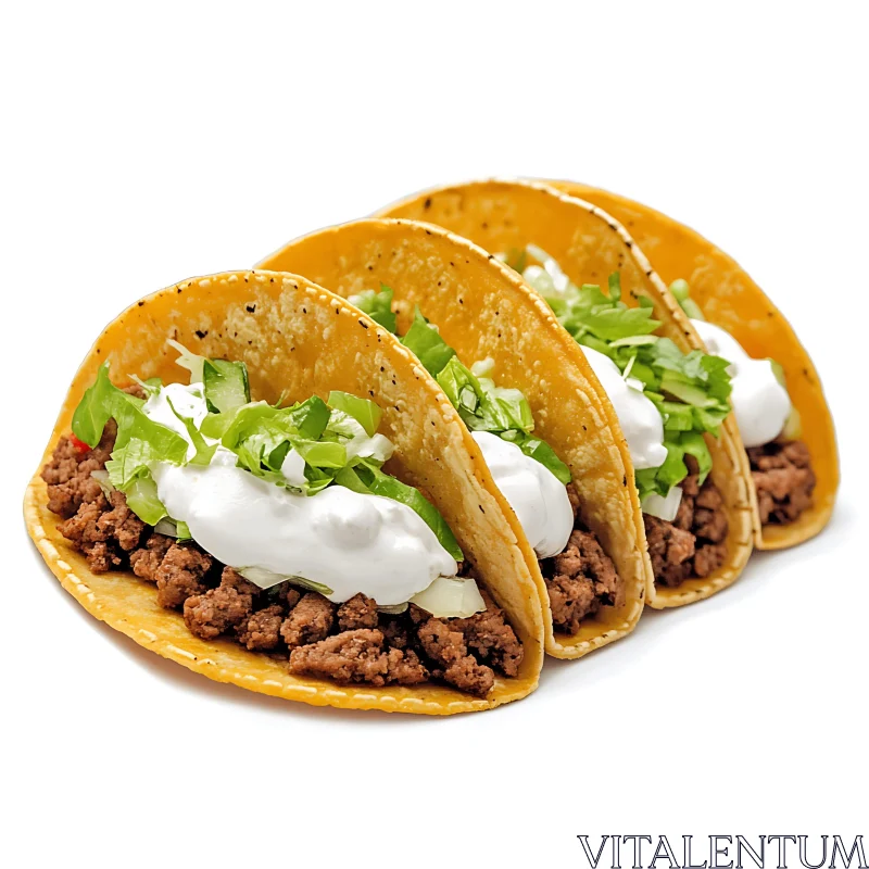 Mouth-Watering Beef Tacos with Fresh Ingredients AI Image