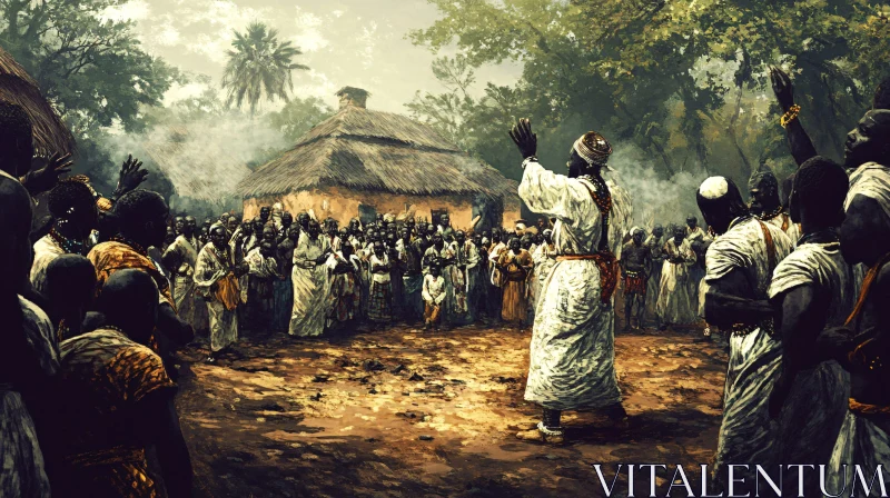 Traditional African Celebration AI Image