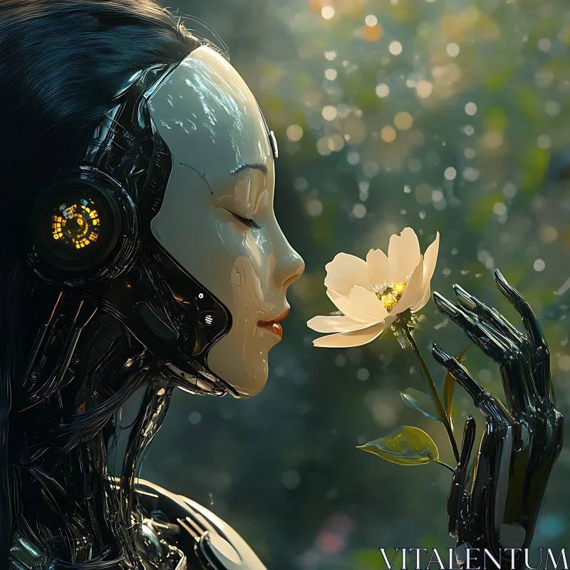 Harmony between Cyborg and Nature AI Image