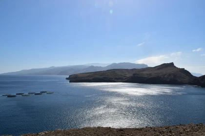 Sunlit Serenity at Madeira's Coastal Horizon