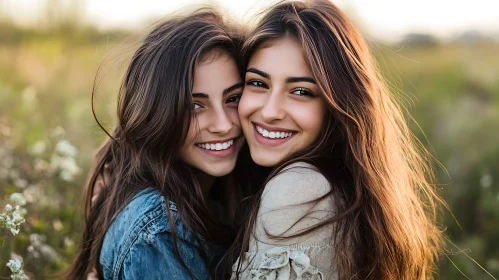 Friends Portrait with Warm Smiles