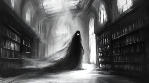 Monochrome Library Haunting