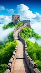 Majestic Great Wall of China: Exotic Fantasy Landscapes