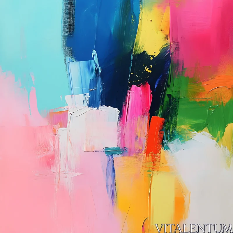 Energetic Colorful Abstract Canvas