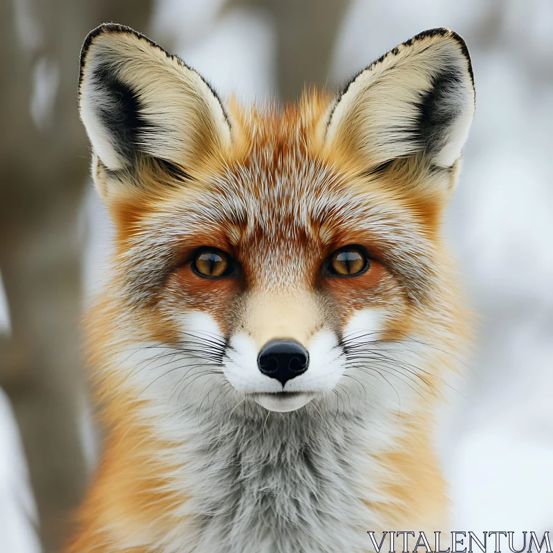 Close-Up of a Fox Face