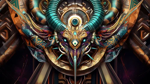 Symmetrical Abstract Ornament Artwork